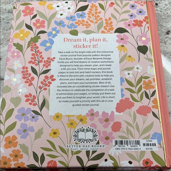 Elyse Burns-Floral Sticker Journal - Picture 7 of 7